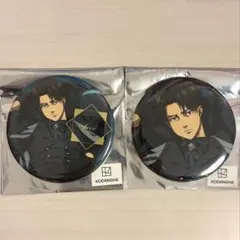 進撃の巨人 リヴァイ 缶バッジ 2個セットdignified