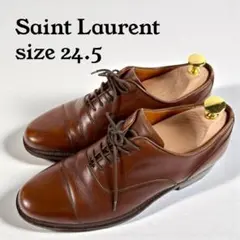 Saint Laurent サンローラン　ビジネスシューズ（24,5）革靴　茶