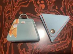 【KALDI】ミニチュアハンドバッグ缶　合皮コインケースのサムネイル