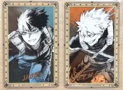 僕のヒーローアカデミア原画展 爆豪勝己 轟焦凍 箔押しクリアカードコレクション