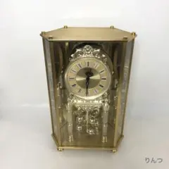 SEIKO セイコー 回転飾り クォーツ 置き時計 置時計 ガラスケース