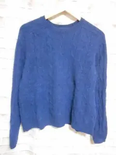 ブルックスブラザーズ 胸ロゴワンポイント入り ケーブルニット セーター