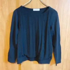 【ユナイテッドアローズ】長袖トップス　カットソー　ネイビー　フリーサイズ