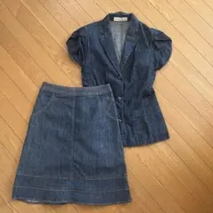 レディース デニム セットアップ