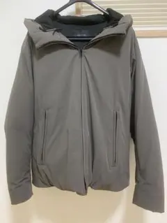 ナノユニバース(Lサイズ)グレー ダウンジャケット フード付き