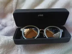 JINS グレー ラウンド型 サングラス