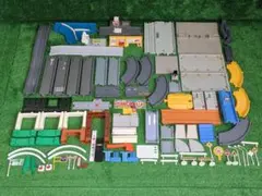 トミカ トミカタウン どうろ 橋脚 看板 標識 料金所 信号 シューター