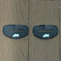 【新品】【2個セット】シートベルトバックルプロテクター - 傷防止　「黒」