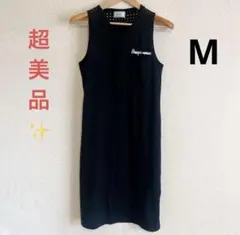 美品✨ ブラック ノースリーブワンピース 【M】 ワンピース レディース 夏