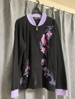 Bob Mackie 刺繍 ジップアップ ニットジャケットのサムネイル