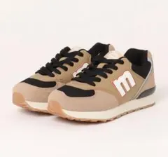 moz スニーカー ベージュ✖️ブラック24.5 新品　箱無し