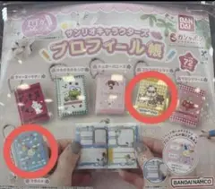豆ガシャ本 サンリオ プロフィール帳 ウサハナ コロコロクリリン セット ガチャ