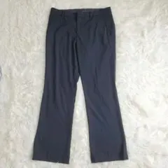 ユニクロ　UNIQLOレディース ストライプ柄 スラックスパンツ　W67センチ