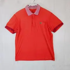 LACOSTE　リバーシブル オレンジ ポロシャツ M~L サイズ5　日本製のサムネイル