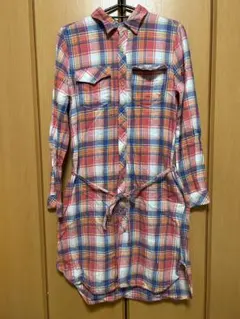 coen シャツワンピース