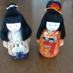 木目込み人形　男の子女の子　2体セット