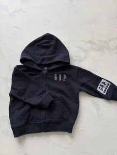 GAP フード付きジップアップパーカー 12-18ヶ月 ネイビー