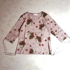 レア 希少 PINK HOUSE ピンクハウス いちご柄ブラウス チュニック