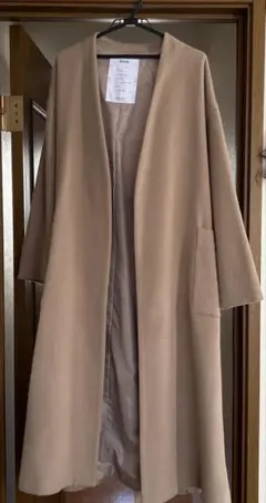 UNITED ARROWS ノーカラーコート M ピンクブラウン 試着のみ - メルカリ