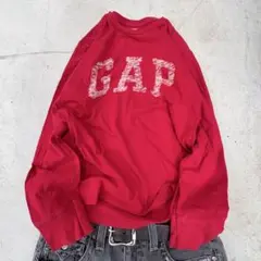 OLD GAP 00s RED L/S ロンT SHIRT Y2K swag