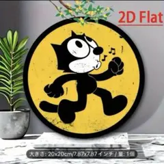 フィリックス・ザ・キャット Felix the Cat ブリキ看板 アメリカ雑貨