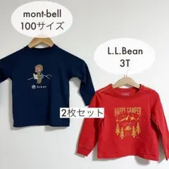 モンベル エルエルビーン 2枚セット 100cm Tシャツ キッズ