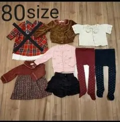 80cm♡女の子 秋冬物 7点セット