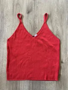 H&M リブニット ビスチェ レッドのサムネイル