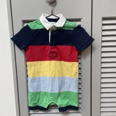 《美品》Ralph Lauren マルチカラー ポロロンパース