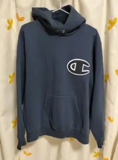 Champion ネイビー パーカー【L】
