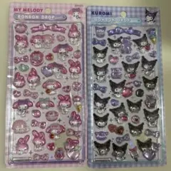 【正規品】ボンボンドロップシール サンリオ 第2弾 マイメロ クロミ 2枚セット