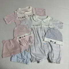 ロンパース・帽子セット 50-60cm