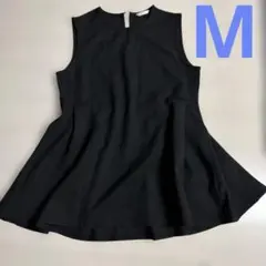 mysa しまむら　ノースリーブ チュニック ブラックのサムネイル