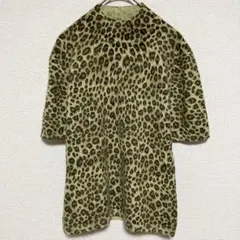 PINORE ピノーレ　ニット　半袖　カシミヤ100% ヒョウ柄のサムネイル