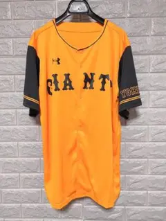 h1232■読売ジャイアンツUNDER ARMOUR■応援ユニフォーム黒オレンジ