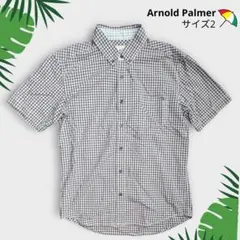Arnold Palmer アーノルドパーマーチェック柄 半袖シャツ サイズ2のサムネイル