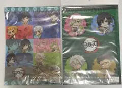 鬼滅の刃 クリアファイル ぎゅぎゅっと 3ポケット もぐもぐ 柱