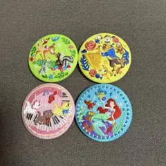 ディズニー　刺繍缶バッジ2 4個セット