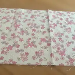 花柄プリント綿生地　和柄生地