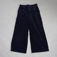 UNIQLO ブラック コーデュロイ ワイドパンツ