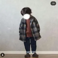 チェック柄カジュアルジャケット 120