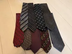 【9本セット】ネクタイまとめ売り シックな柄色々