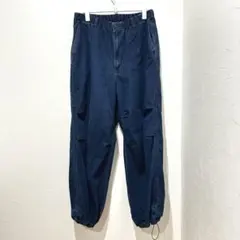 【ユニクロC】(M)デニムジョガーパンツ ネイビー ウエストゴム イージーパンツ