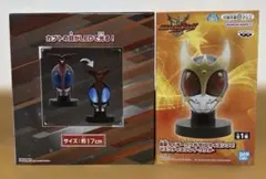 【2種】仮面ライダーBIGサイズソフビ マスクディスプレイ-カブト／クウガ-