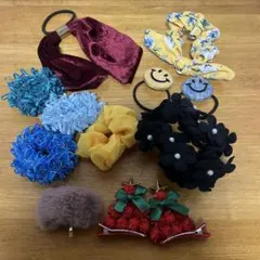 ヘアゴム・シュシュセット 多彩なデザイン