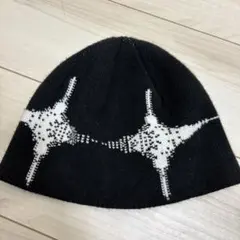 LUVISTRUE ニット帽 フリーサイズ 黒白