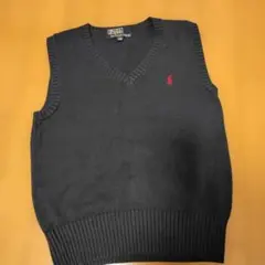 Polo by Ralph Lauren 紺 Vネック ベスト 130