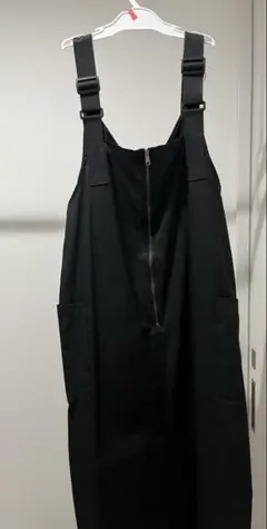 ジャンパースカートバックスリットワンピース