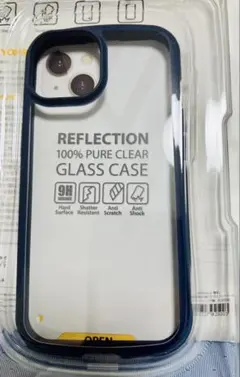 iFace アイフェイス iphone15 強化ガラスクリアケース ペールブルー