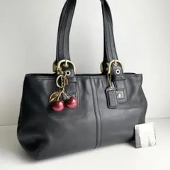 コーチ COACH トートバッグ レザー ソーホー ベルト ブラック ほぼ新品のサムネイル